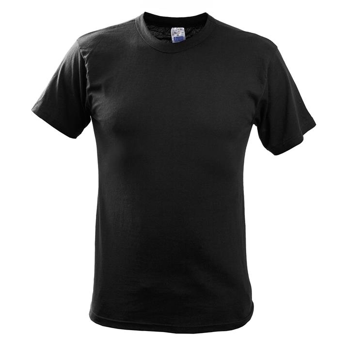 Μπλουζάκι μονόχρωμο κοντομάνικο επιχειρησιακό XS - XXL Μαύρο