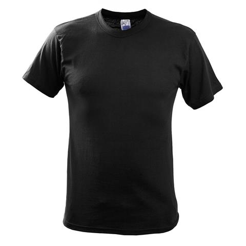 Μπλουζάκι μονόχρωμο κοντομάνικο επιχειρησιακό XS - XXL Μαύρο
